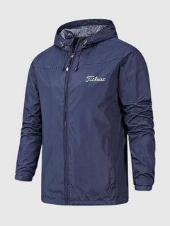 Jasper | Waterdichte fit fleece jas voor heren in de kleur Donkerblauw voor heren in Outdoor stijl geschikt voor alle seizoenen.