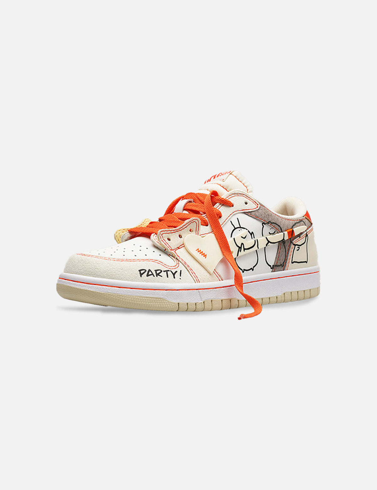 Jelmer | Ademende heren sneakers in de kleur Oranje voor heren in stijl geschikt voor alle seizoenen.