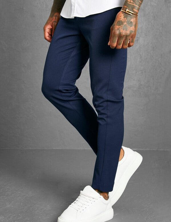 Jeroen | Casual herenjeans in verschillende kleuren in de kleur Blauw voor heren in stijl geschikt voor alle seizoenen.