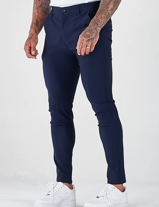 Jeroen | Casual herenjeans in verschillende kleuren in de kleur Blauw voor heren in stijl geschikt voor alle seizoenen.