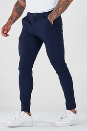 Jeroen | Casual herenjeans in verschillende kleuren in de kleur Blauw voor heren in stijl geschikt voor alle seizoenen.