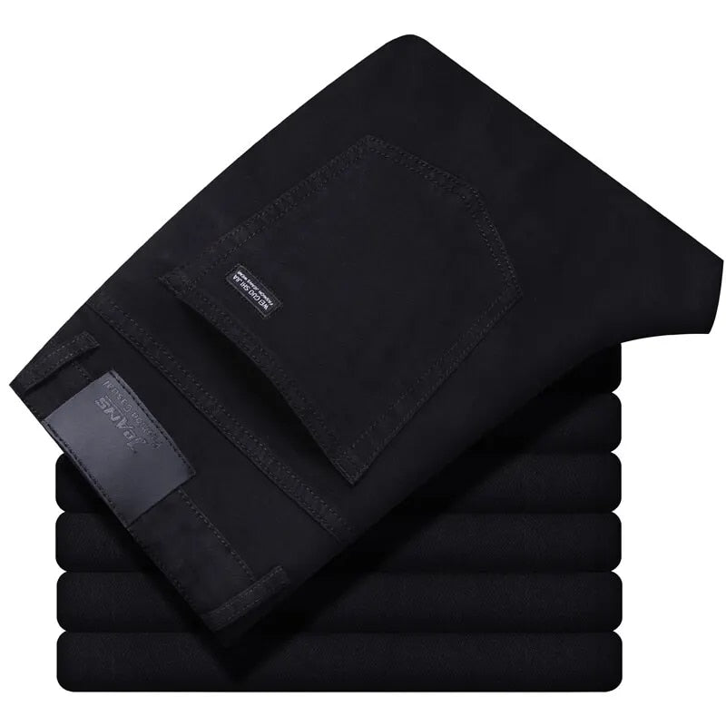 Jeroen | Klassieke rechte spijkerbroek in de kleur Zwart voor heren in Heritage stijl ideaal voor de winter