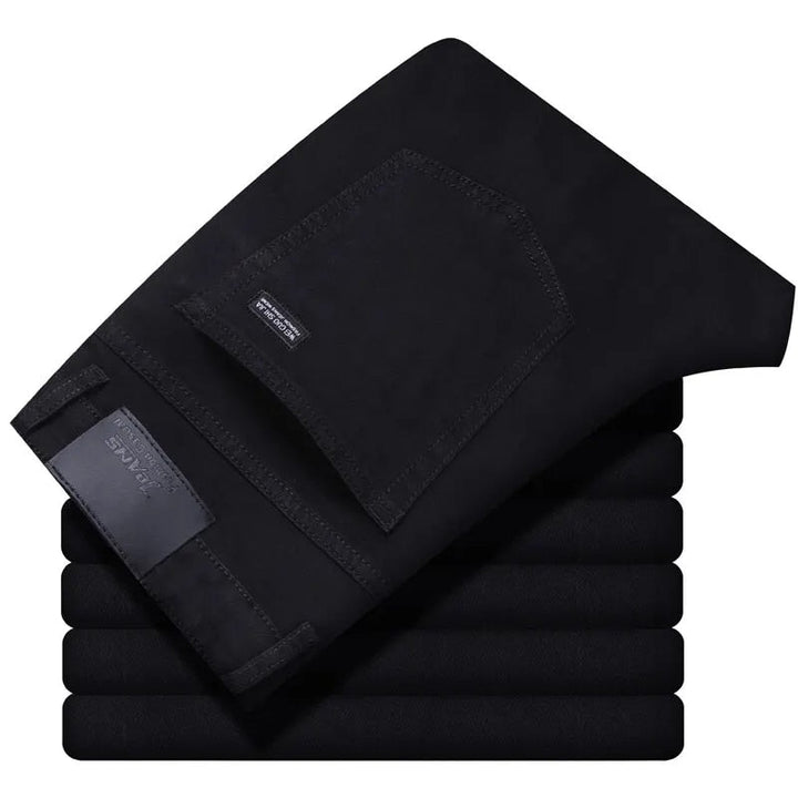 Jeroen | Klassieke rechte spijkerbroek in de kleur Zwart voor heren in Heritage stijl ideaal voor de winter