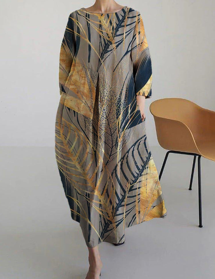 Zomerse print jurk gemaakt van hoogwaardige en comfortabele stof, perfect voor diverse zomerse gelegenheden.