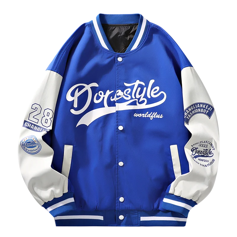 Jochem | Trendy baseball jack in de kleur Blauw voor heren in stijl ideaal voor de herfst.