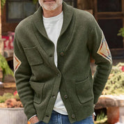 Joekies Vest in de kleur Legergroen voor heren in stijl ideaal voor de herfst.