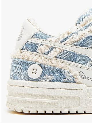 Joep | Robuuste heren sneakers met sterren in de kleur Blauw voor heren in Casual stijl geschikt voor alle seizoenen.