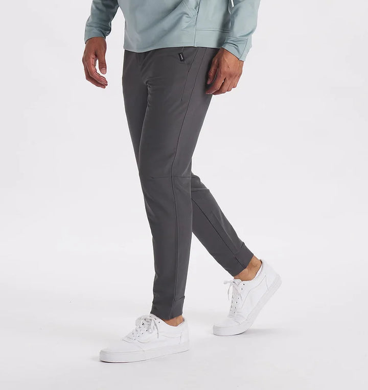 Johan | Winterse stretch broek in de kleur Lichtblauw voor heren in stijl ideaal voor de winter