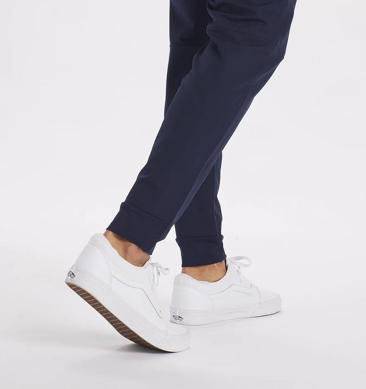 Johan | Winterse stretch broek in de kleur Lichtblauw voor heren in stijl ideaal voor de winter
