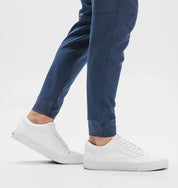 Johan | Winterse stretch broek in de kleur Lichtblauw voor heren in stijl ideaal voor de winter