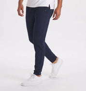 Johan | Winterse stretch broek in de kleur Donkerblauw voor heren in stijl ideaal voor de winter