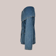 Johanna | Stijlvolle spijkerjas in de kleur Blauw voor dames in stijl ideaal voor de herfst.
