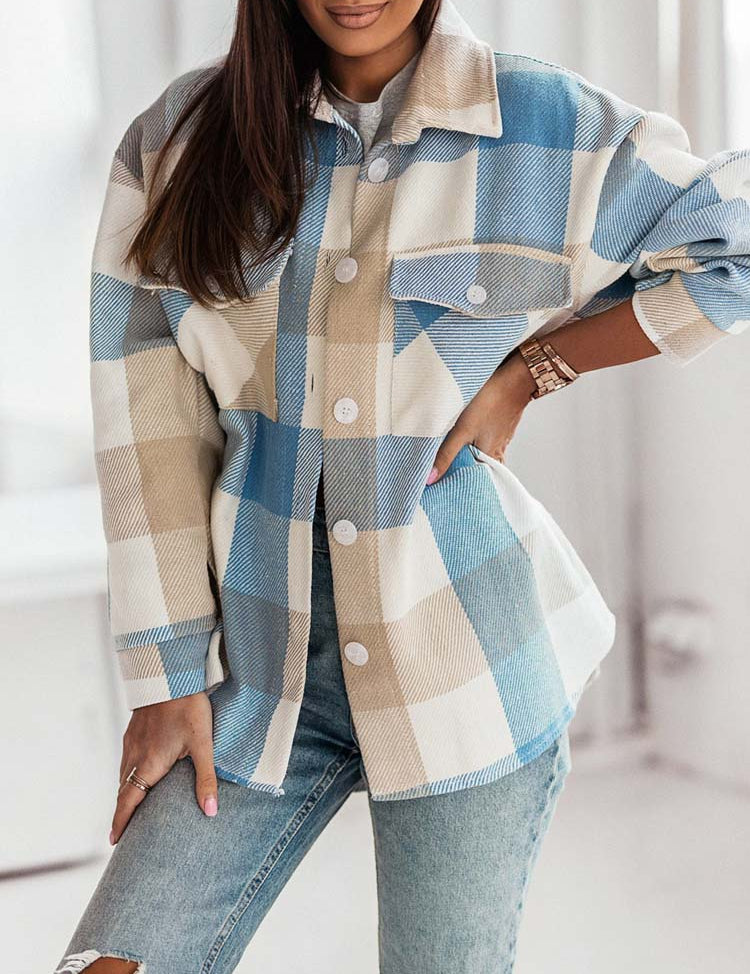 Johanne | Modieus Oversized Blouse in de kleur Khaki voor dames in Streetwear stijl ideaal voor de herfst.