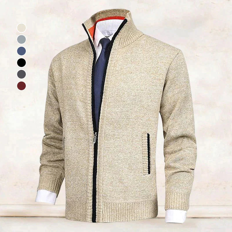Tommy Hilfiger PIMA CTN CASH HERRINGBONE ROLL - Trui - black/medium grey/grijs Tommy Hilfiger PIMA CTN CASH HERRINGBONE ROLL - Trui - black/medium grey/grijs