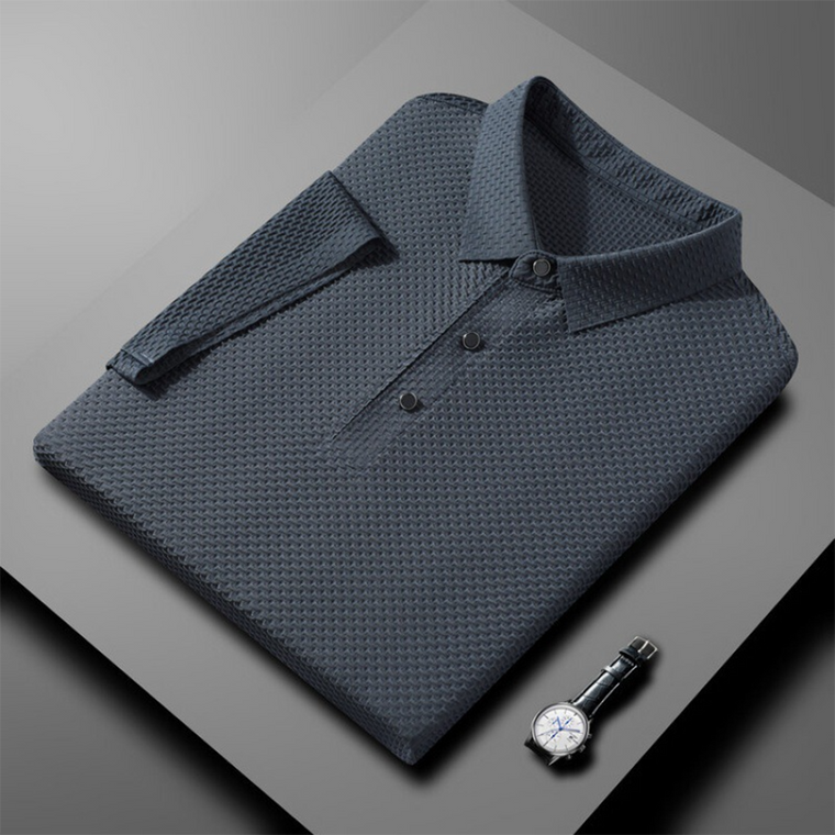 Jonny | Stijlvol Poloshirt in de kleur Grijs voor heren in Casual stijl geschikt voor alle seizoenen.