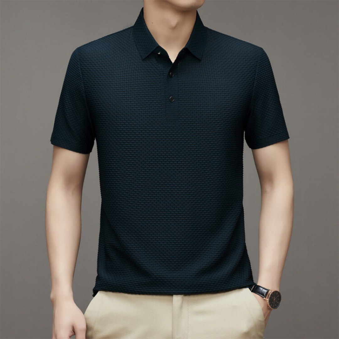 Jonny | Stijlvol Poloshirt in de kleur Zwart voor heren in Casual stijl geschikt voor alle seizoenen.