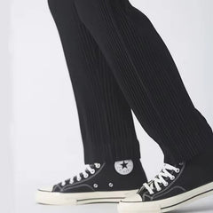 Jørgen | Geribbelde katoenen pantalon in de kleur Grijs voor heren in Streetwear stijl geschikt voor alle seizoenen.