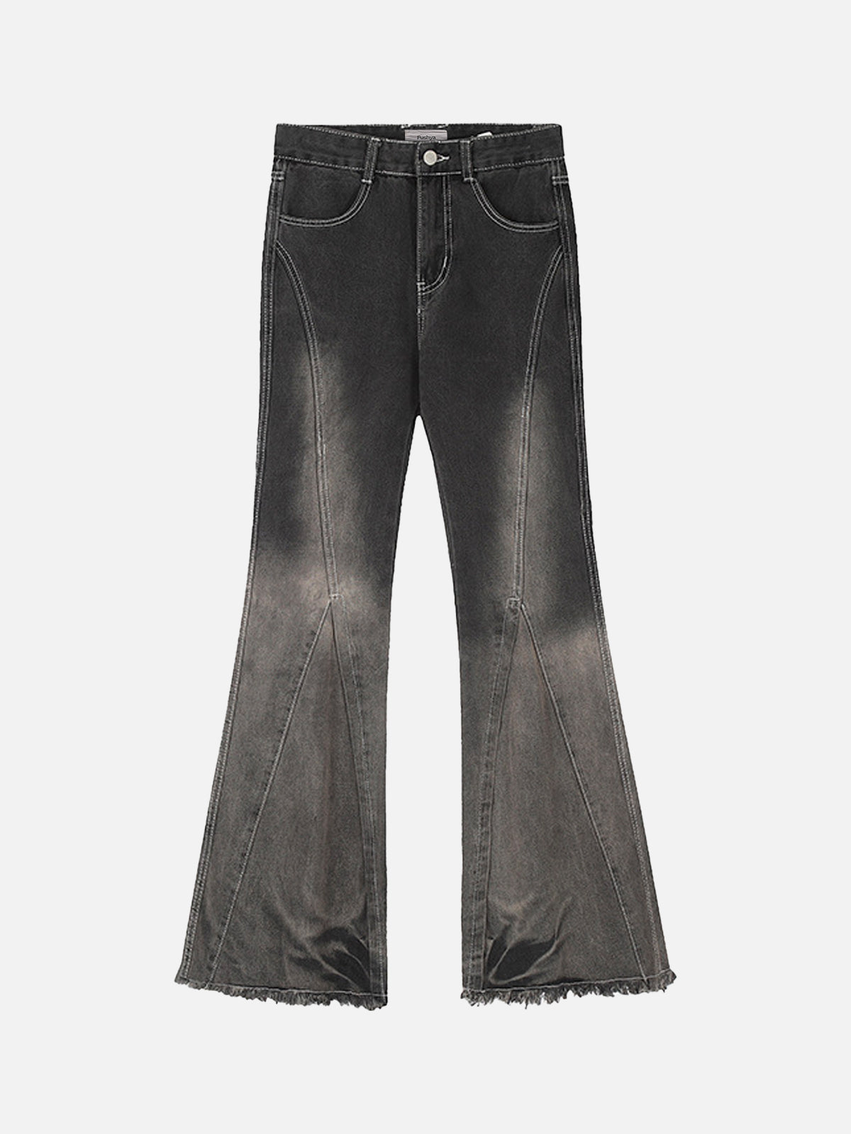 Josephine | Vintage uitlopende denim jeans voor vrouwen in de kleur Zwart voor dames in Heritage stijl geschikt voor alle seizoenen.