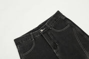 Josephine | Vintage uitlopende denim jeans voor vrouwen in de kleur Zwart voor dames in Heritage stijl geschikt voor alle seizoenen.