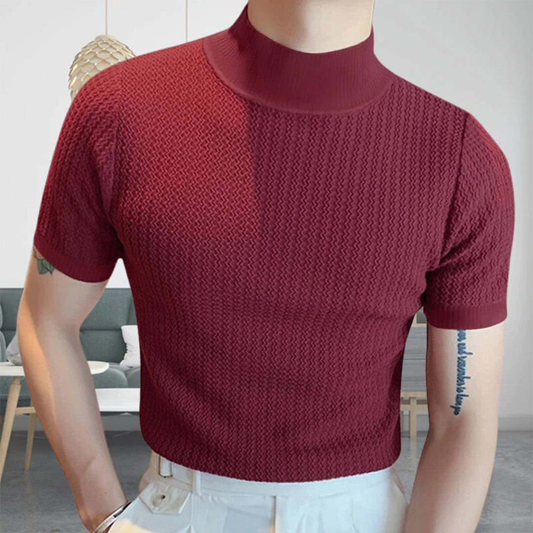 Jovanny | Trendy herenoverhemd in de kleur Wijnrood voor heren in Casual stijl ideaal voor de herfst.
