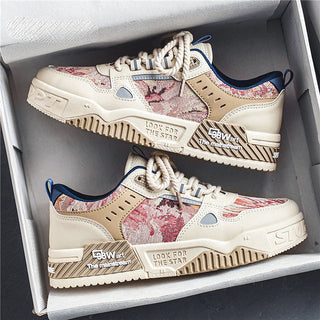 Jules | Casual olieverfsneakers in de kleur Rood voor heren in stijl geschikt voor alle seizoenen.