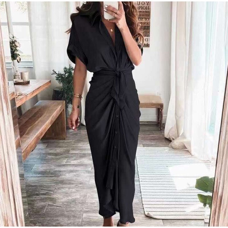 Julia | Stijlvolle avondjurk in de kleur Zwart voor dames in Party stijl ideaal voor de zomer.
