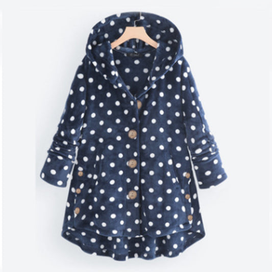 JULIAH | Stijlvol en warme vest met capuchon in de kleur Blauw voor dames in Smart-casual stijl ideaal voor de herfst.