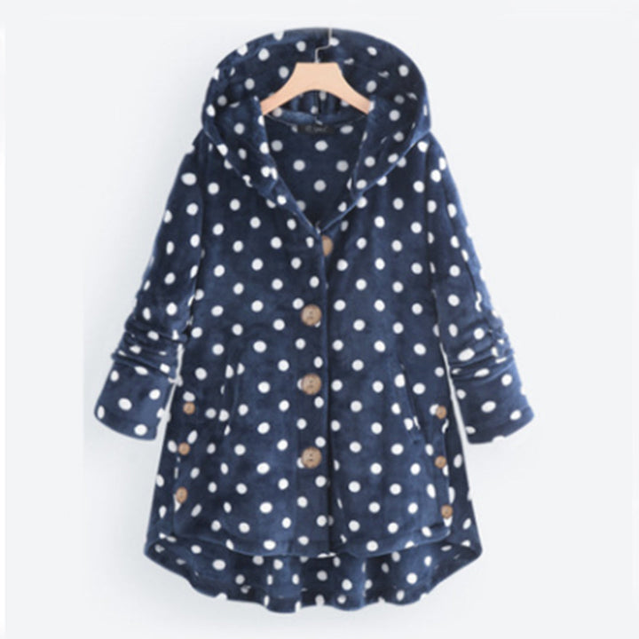 JULIAH | Stijlvol en warme vest met capuchon in de kleur Blauw voor dames in Smart-casual stijl ideaal voor de herfst.