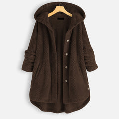 JULIAH | Stijlvol en warme vest met capuchon in de kleur Bruin voor dames in Smart-casual stijl ideaal voor de herfst.