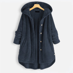 JULIAH | Stijlvol en warme vest met capuchon in de kleur Marineblauw voor dames in Smart-casual stijl ideaal voor de herfst.