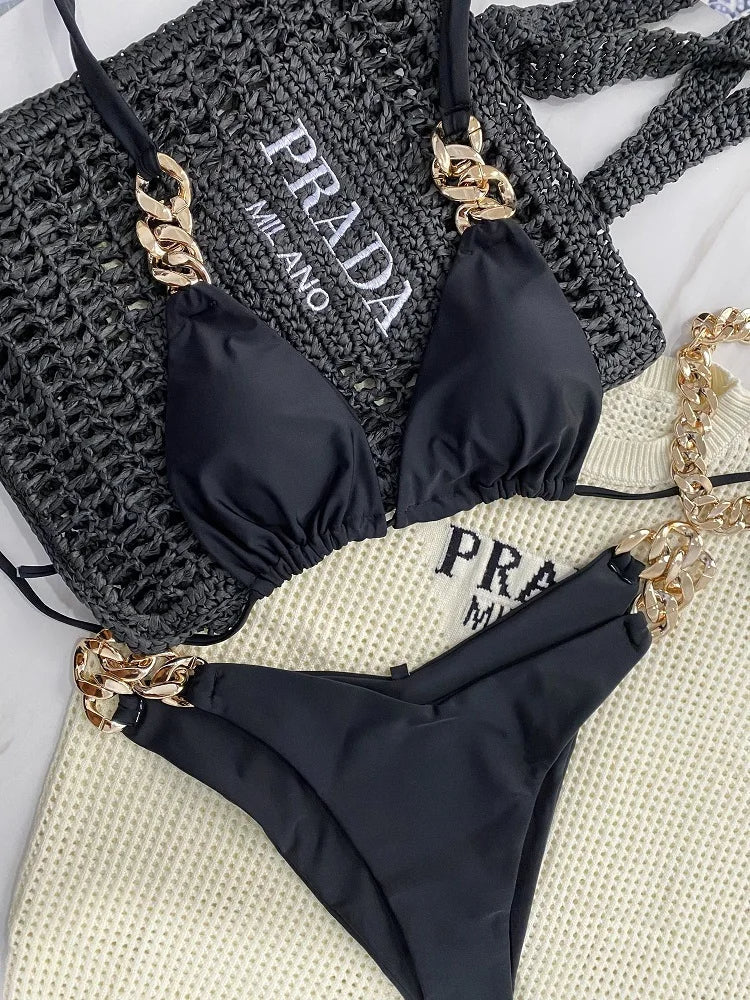 Julitta bikini | Stijlvol & sexy in de kleur Zwart voor dames in Beach stijl ideaal voor de zomer.