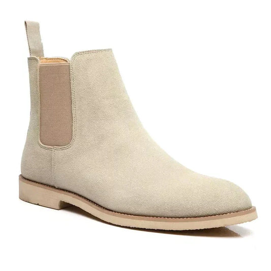 Jur | Klassieke Chelsea laarzen in de kleur Beige voor heren in Heritage stijl ideaal voor de herfst.