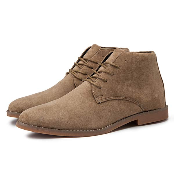 Jurre | Heren veter enkelboots in de kleur Khaki voor heren in stijl ideaal voor de herfst.