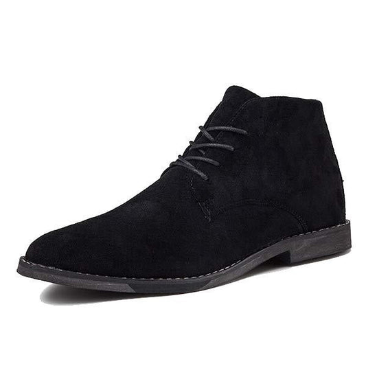 Jurre | Heren veter enkelboots in de kleur Zwart voor heren in stijl ideaal voor de herfst.
