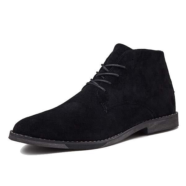 Jurre | Heren veter enkelboots in de kleur Zwart voor heren in stijl ideaal voor de herfst.
