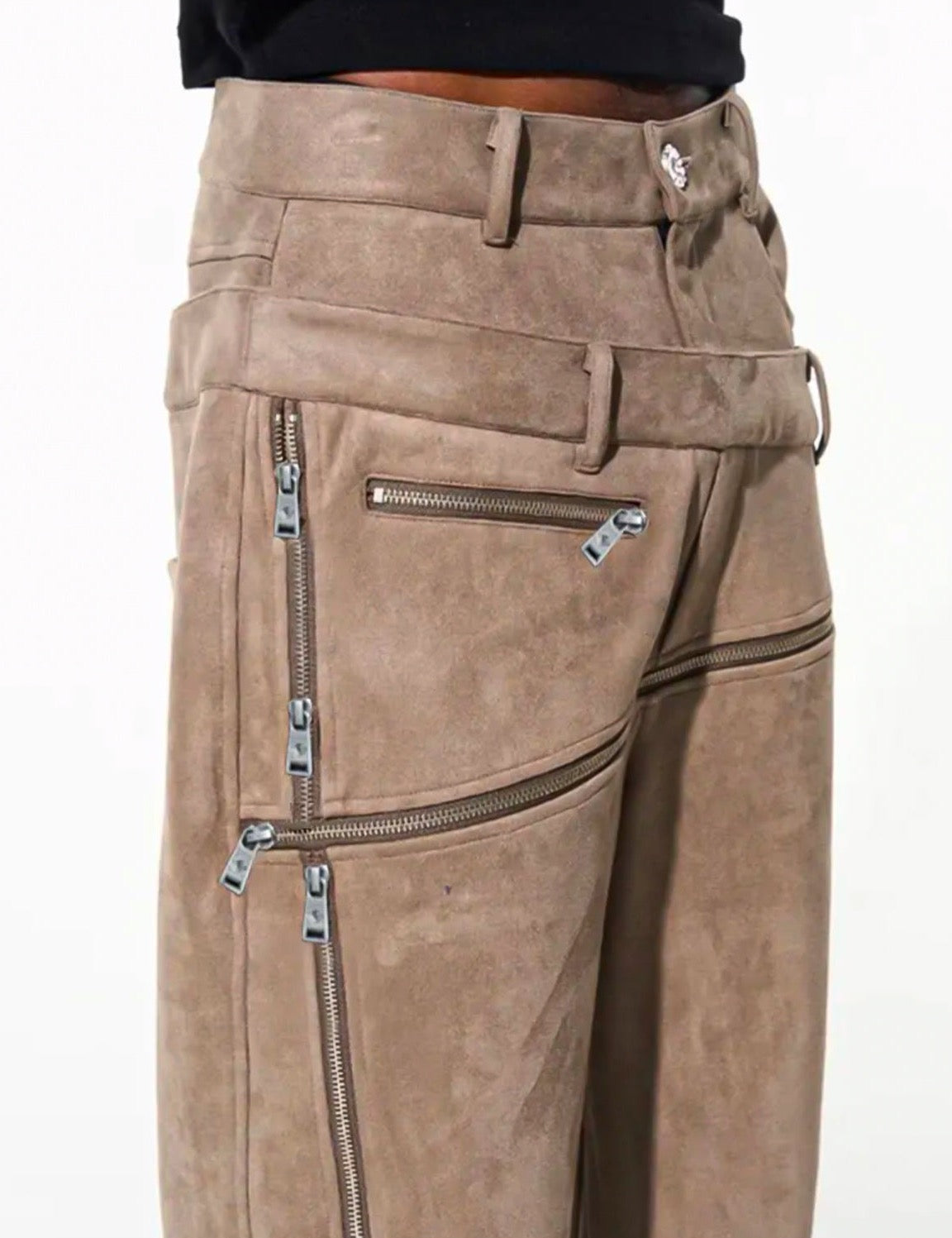 Karl | Designer Jeans met Vintage Wassing in de kleur Koffie voor heren in stijl ideaal voor de herfst.