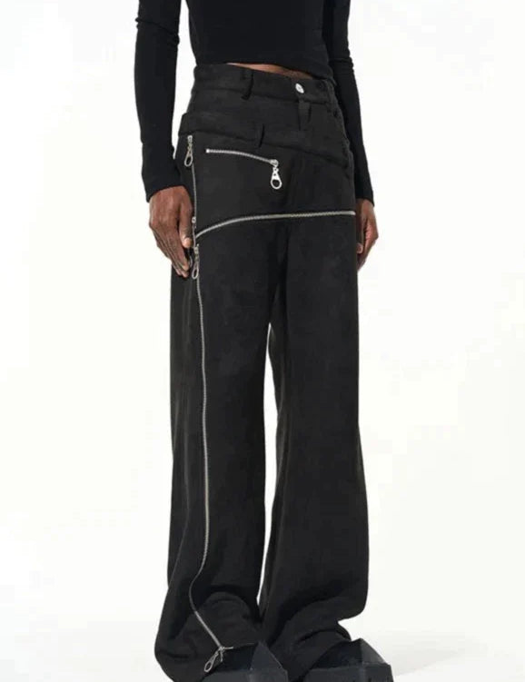 Karl | Designer Jeans met Vintage Wassing in de kleur Zwart voor heren in stijl ideaal voor de herfst.