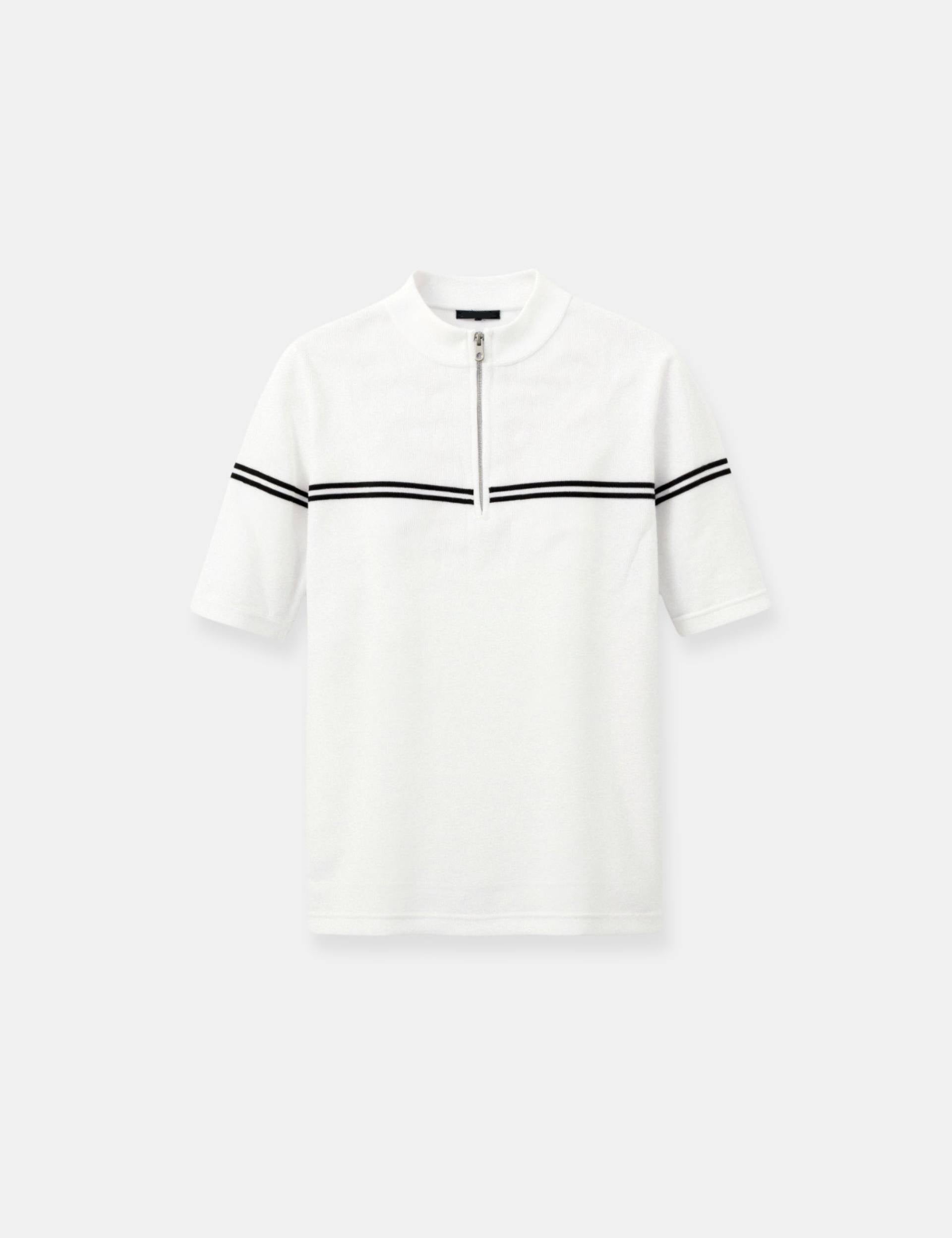 Kato | Stijlvol Gestreept Polo T-shirt