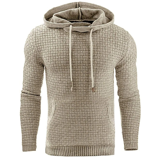 Hoodie met textured pattern