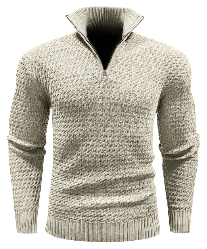 Zip-up trui met turtle