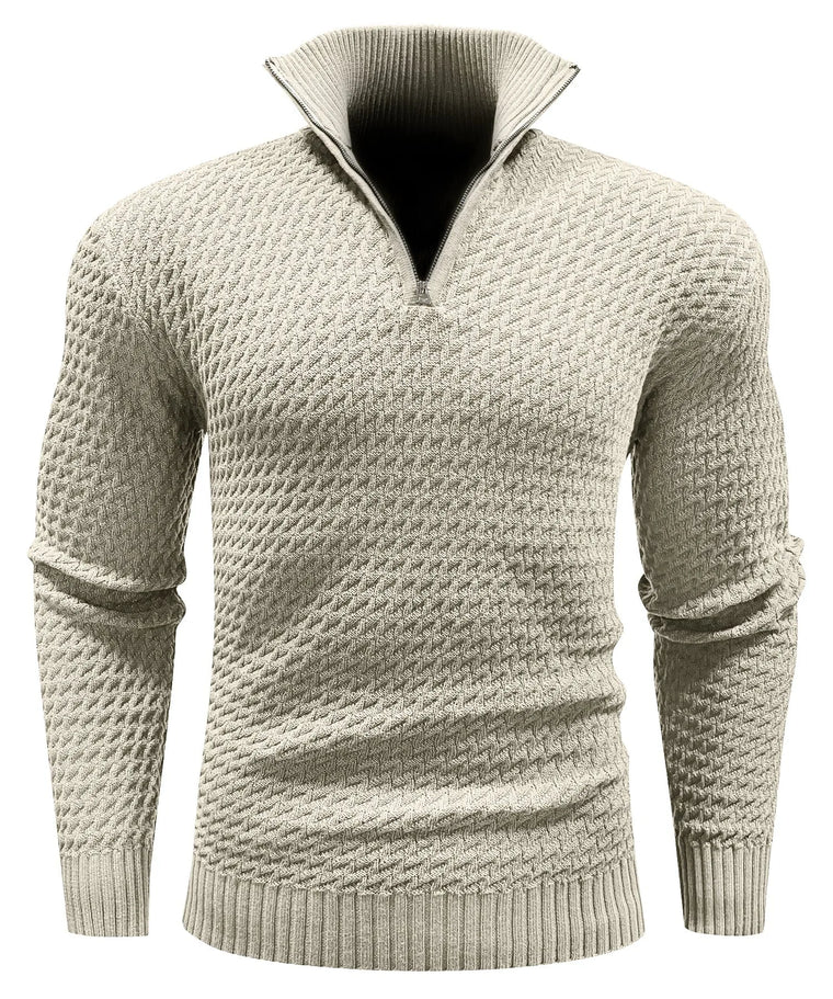 Zip-up trui met turtle