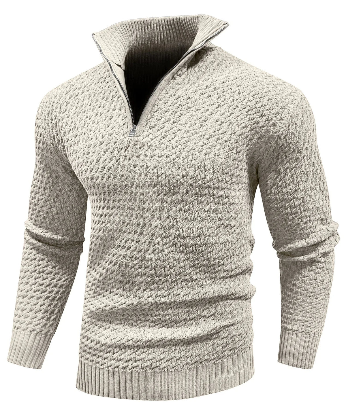 Zip-up trui met turtle