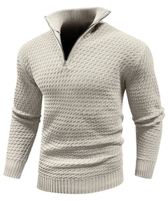 Zip-up trui met turtle