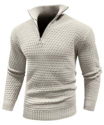 Zip-up trui met turtle
