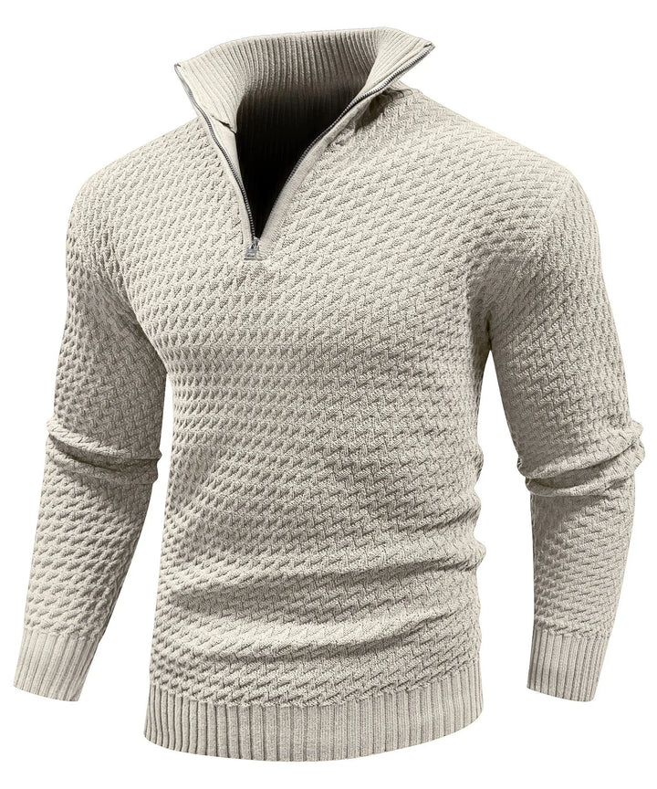 Zip-up trui met turtle