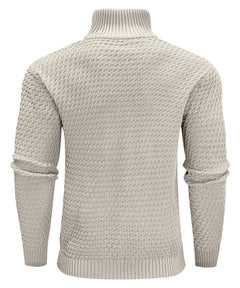 Zip-up trui met turtle