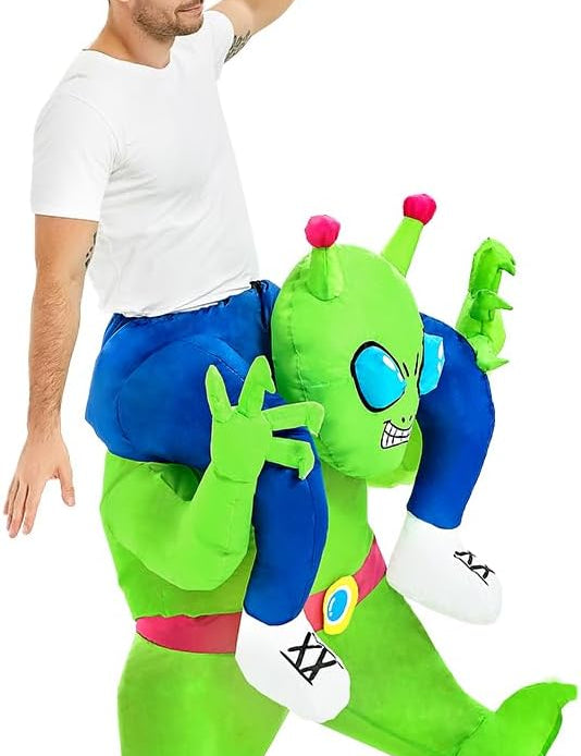 Kleine Alien Kostuum voor carnaval (Adults) in de kleur Groen voor dames in stijl geschikt voor alle seizoenen.