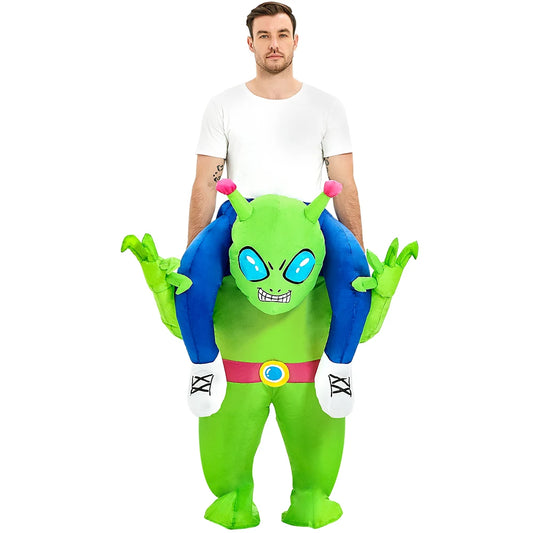 Kleine Alien Kostuum voor carnaval (Adults) in de kleur Groen voor dames in stijl geschikt voor alle seizoenen.