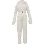 Lara | Dames ski-overall in de kleur Zwart voor dames in stijl ideaal voor de winter