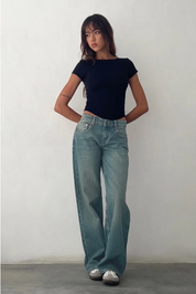 Lara | Trendy & Comfortabele Stretch Denim Low-rise Jeans
